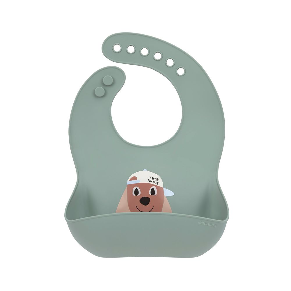 Lassig - Tiny Team Silicone Bib - Dog