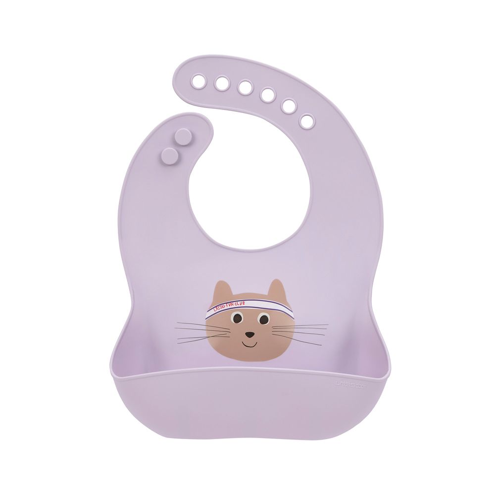 Lassig - Tiny Team Silicone Bib - Cat