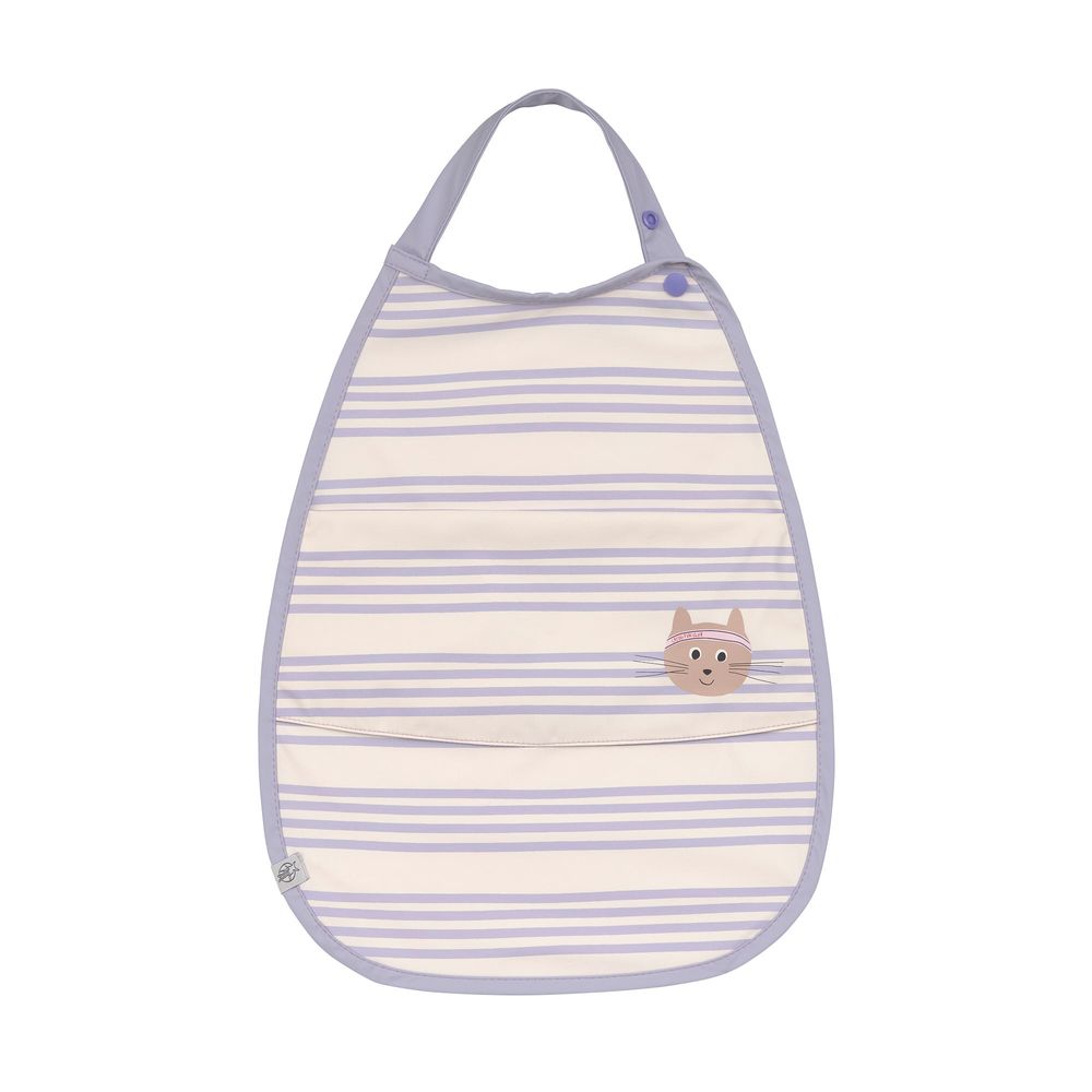 Lassig - Tiny Team Medium Drop Bib With Pocket - Cat