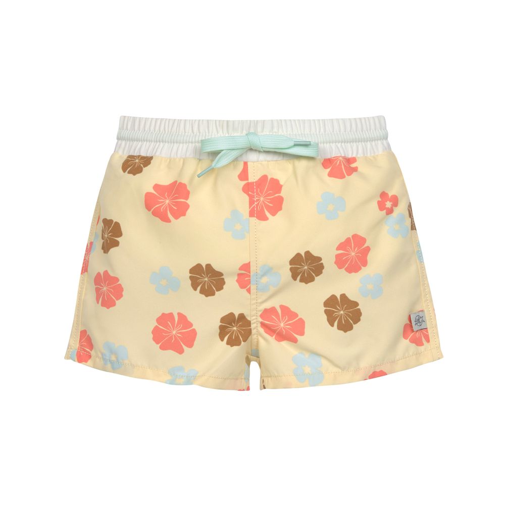 Lassig SPF Boardie Shorts Flowers Vanilla