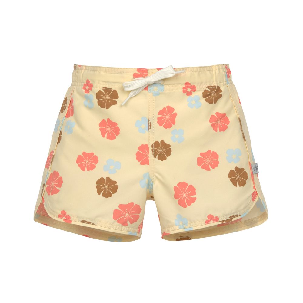 Lassig SPF Girl's Boardie Shorts Flowers Vanilla