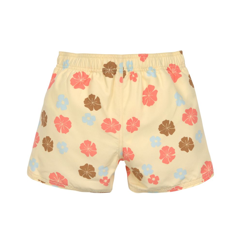 Lassig SPF Girl's Boardie Shorts Flowers Vanilla