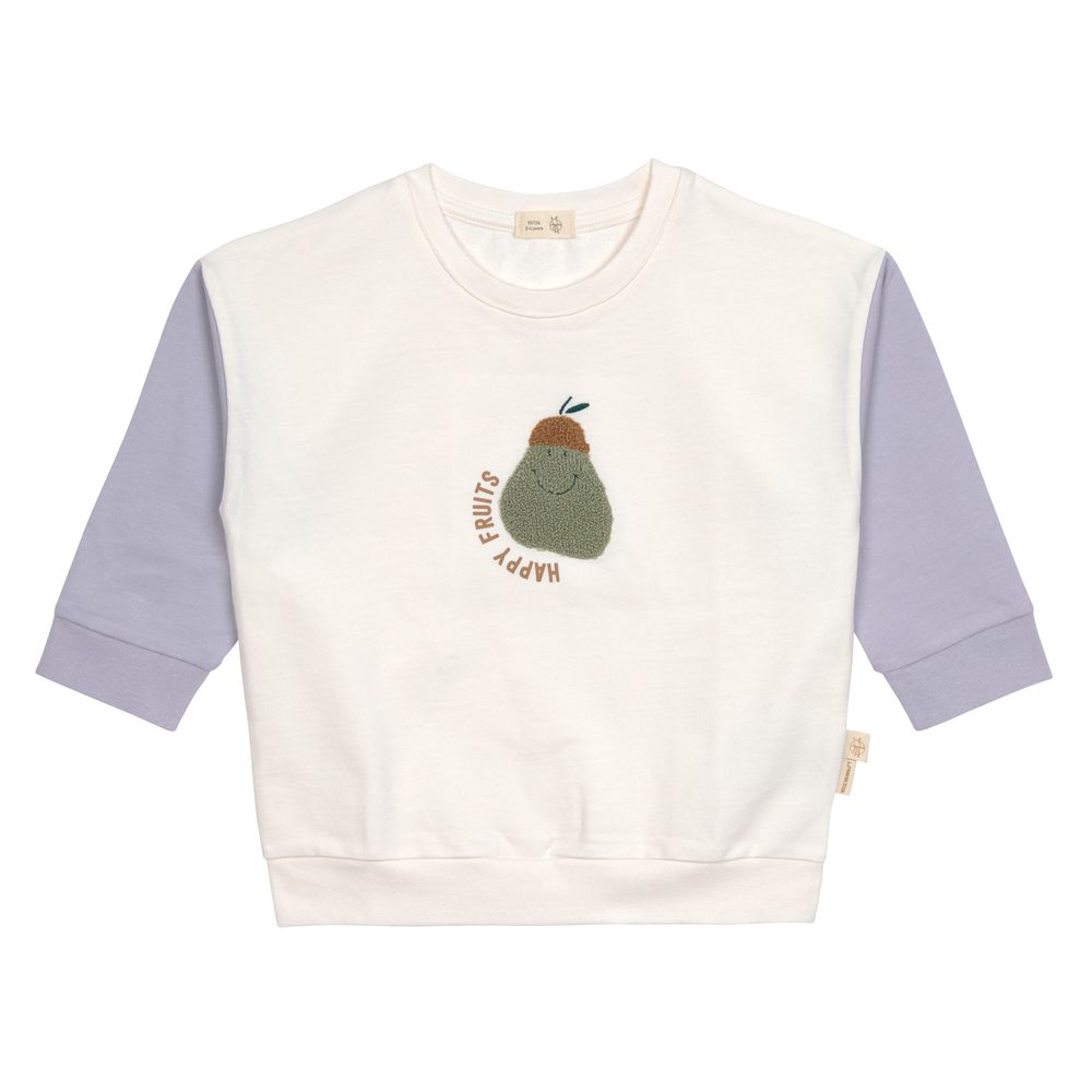 Lassig Kids Pear Printed Sweat Top - Milky