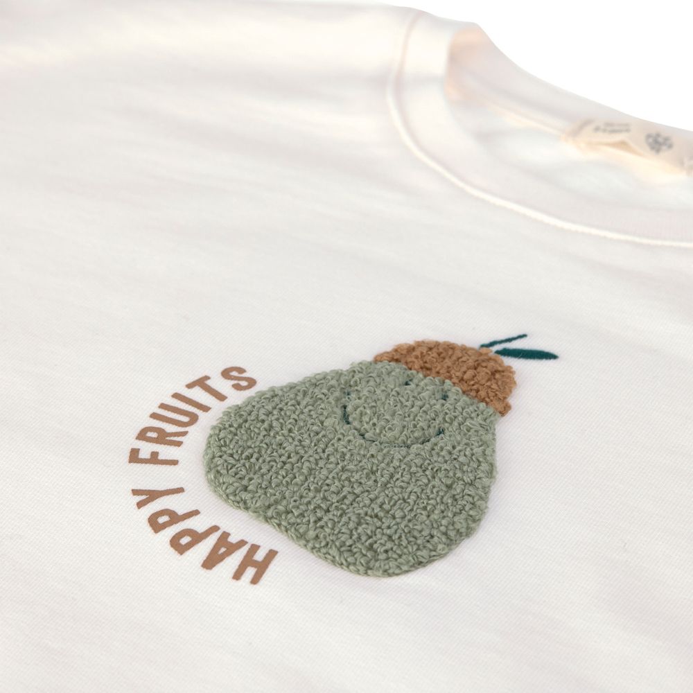 Lassig Kids Pear Printed Sweat Top - Milky