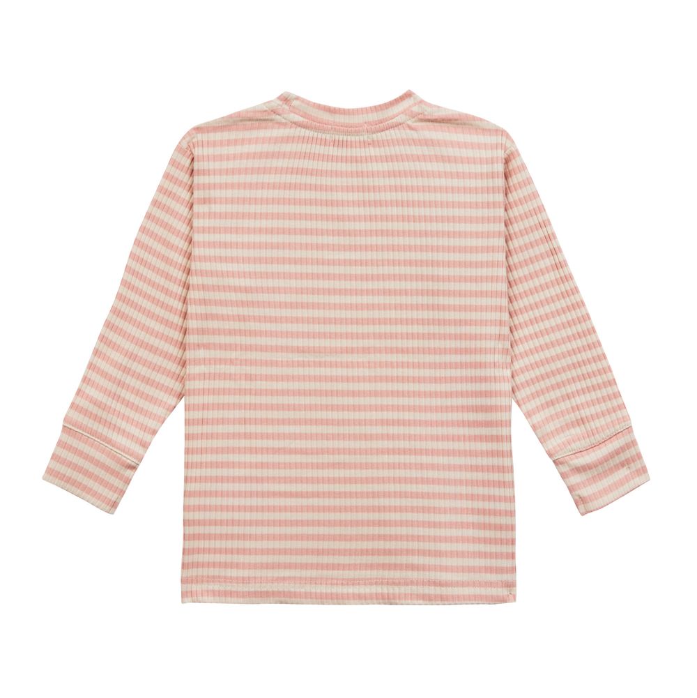 Lassig Girls' Ribbed Long Sleeves T-Shirt Cherry - Peach