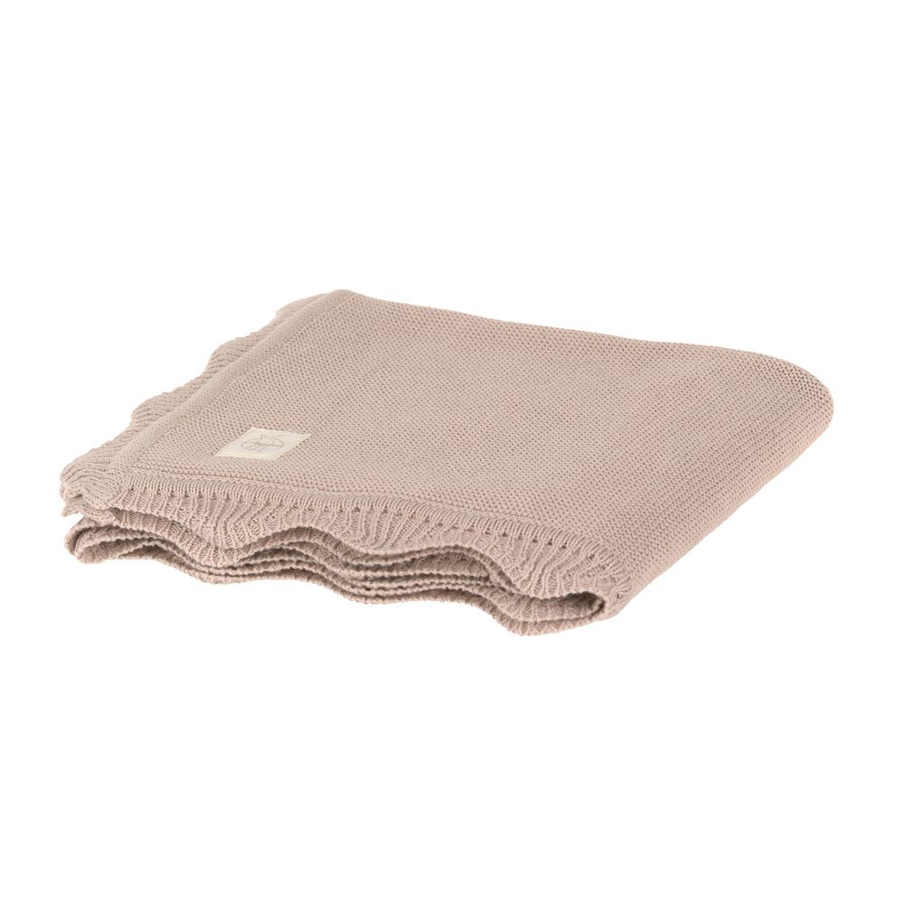 Lassig - Bear Knitted Blanket Gots - Beige