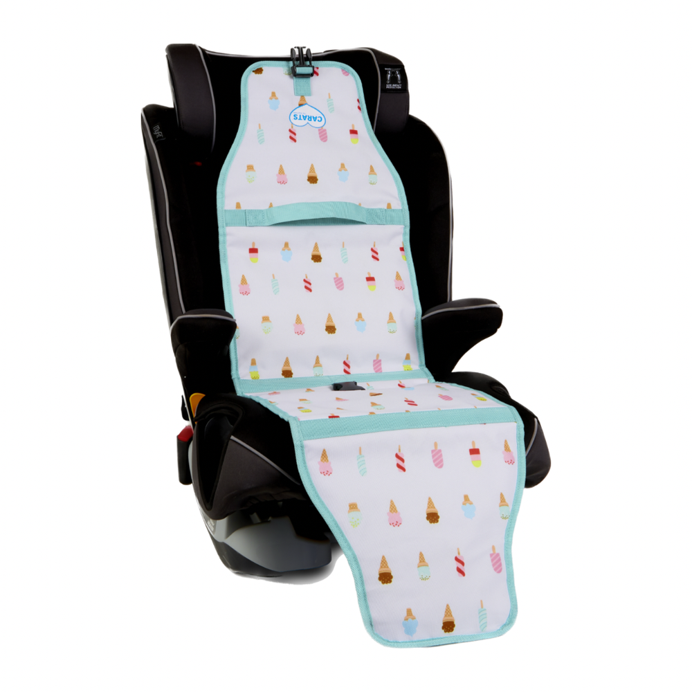Cool Carat - Popsicle And Ice Cream Design Car Seat Cooler - Blue/White