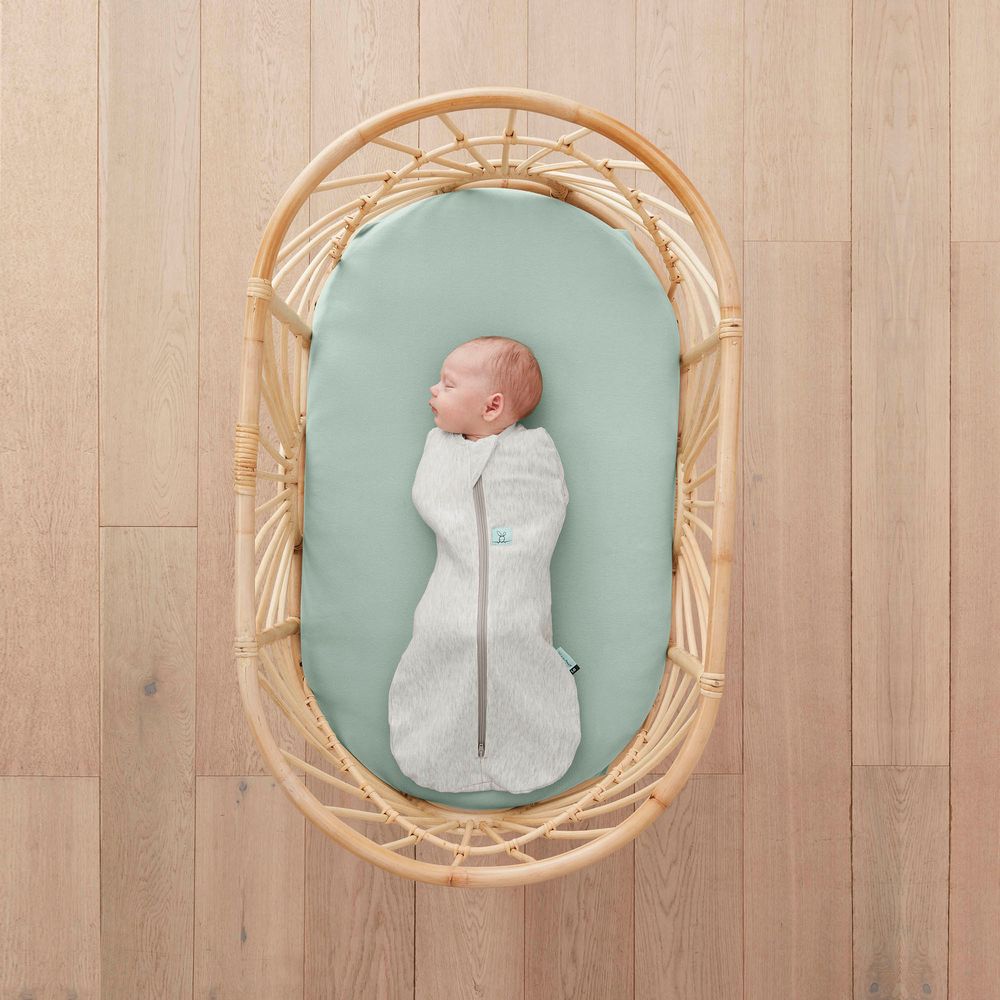 Ergopouch 0.2 Tog Organic Fitted Sheet - Basinet - Green