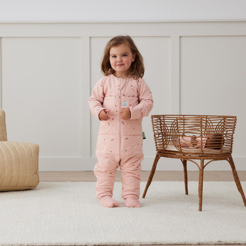 ergoPouch 2.5 Tog Sleep Onesie Daisies - Pink