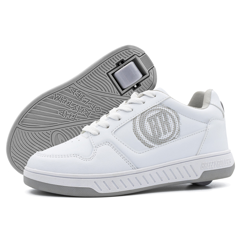 Breezy Rollers Kids Shoes - White