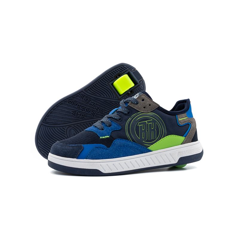 Breezy Rollers Kids Shoes - Blue/Green/Black