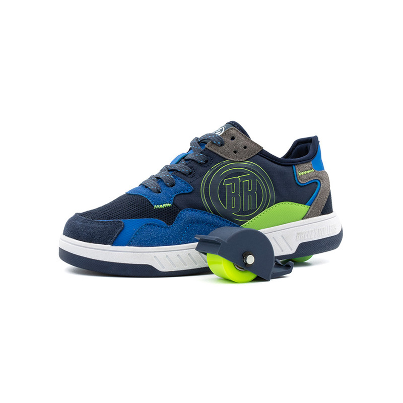 Breezy Rollers Kids Shoes - Blue/Green/Black