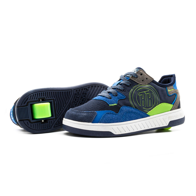 Breezy Rollers Kids Shoes - Blue/Green/Black