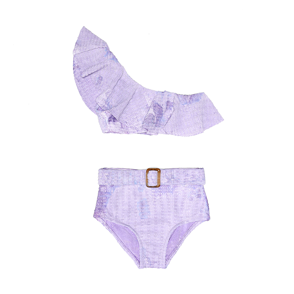 Reborn Girl's Grape Frill Bikini - Purple