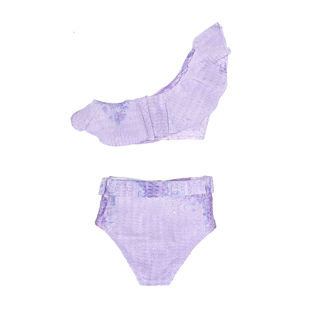 Reborn Girl's Grape Frill Bikini - Purple