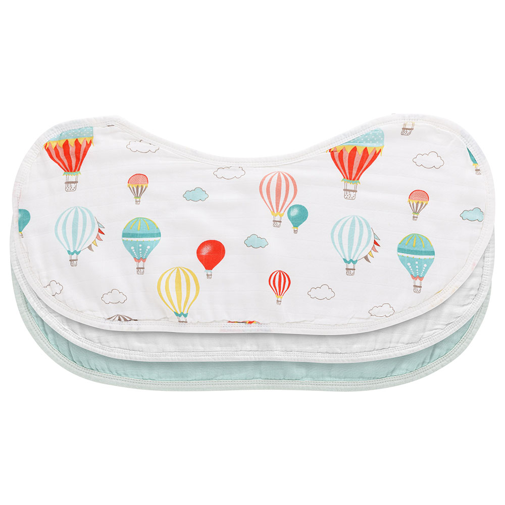 Anvi Baby Balloons Burp & Bib Cloth - Pack of 3