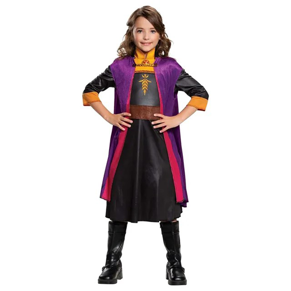 Party Centre - Disney Frozen Anna Classic Girls Costume - Multicolor