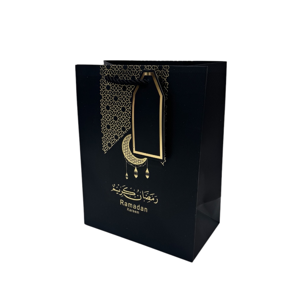 دودل كيدو - أكياس هدايا رمضان - أسود - عبوة من 6 أكياس