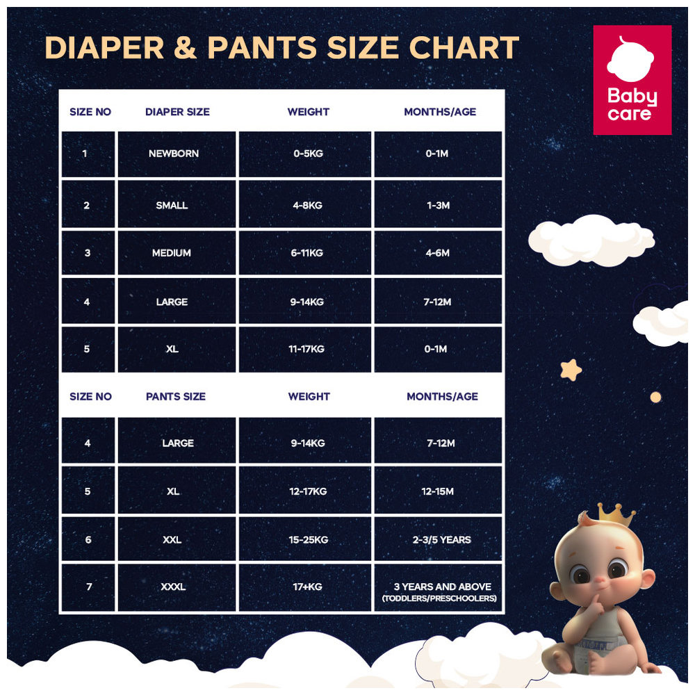 Babycare - Royal Baby Diaper Pants Size 4 9-14Kg - Super Mega Pack of 4 - 152pcs
