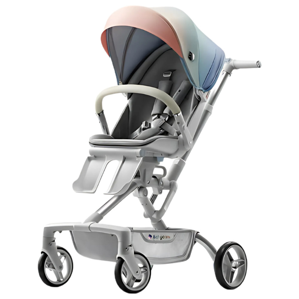 Babycare - Travel Comfort Cruiser Foldable Stroller for Baby, Suitable for Up to 25 kg - Grayscale