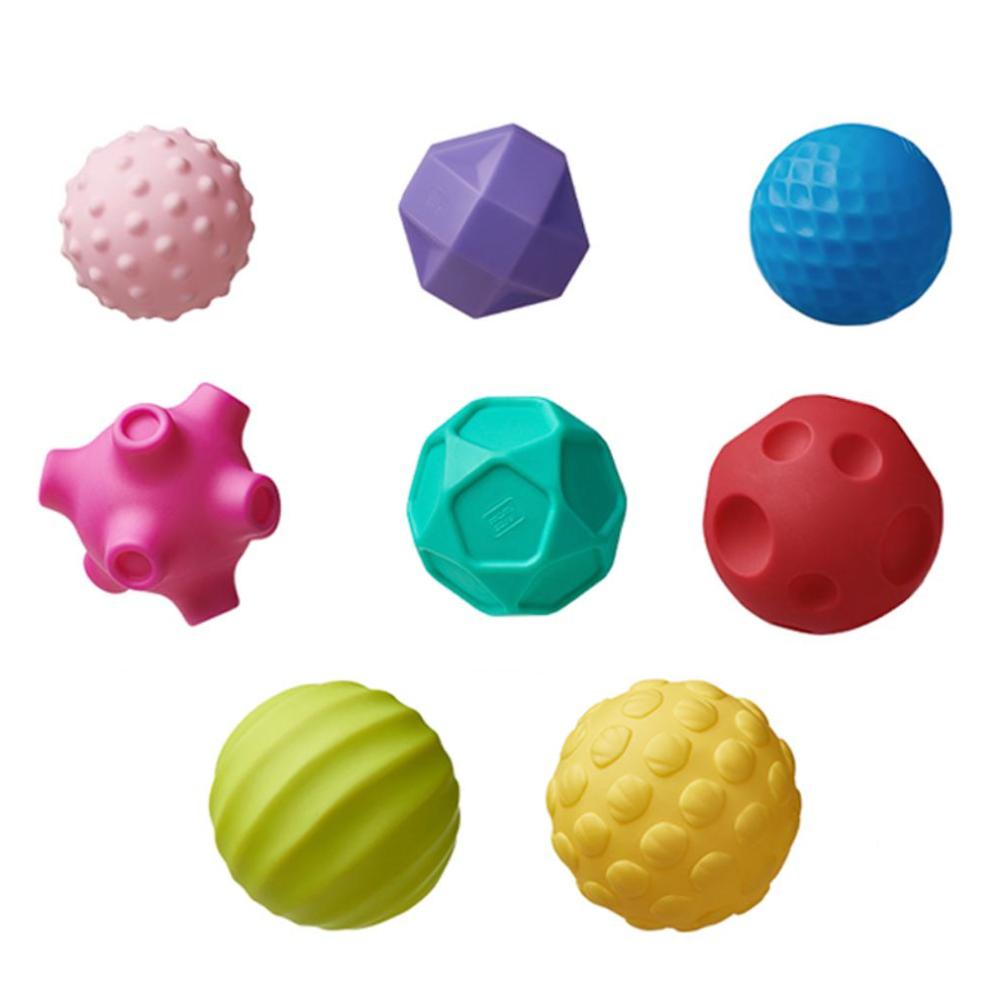 Babycare - Baby Squeeze Sensory Balls - 8 Pcs