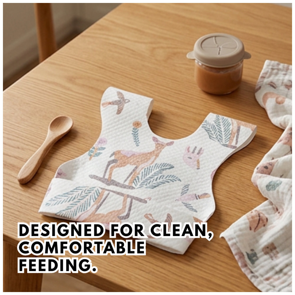 Babycare - Baby Disposable Bib - Snader Deer - Pack of 20