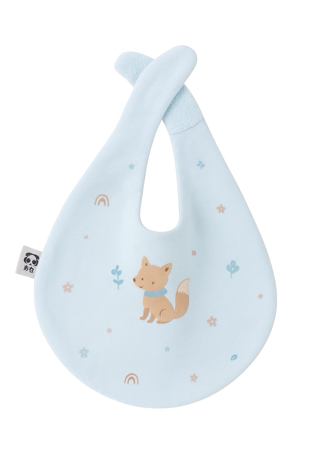 Snow Owl - Spring Fox Bamboo Baby Bib