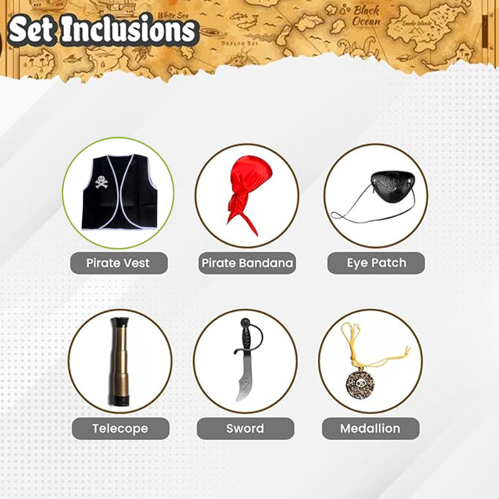 BrainGiggles - Pirate Costume Set