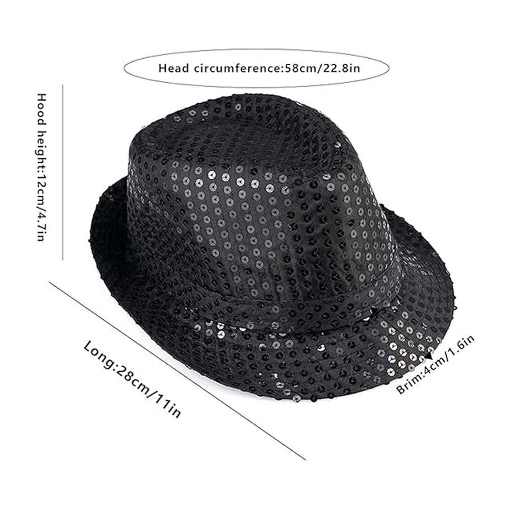 BrainGiggles - Sequin Fedora Party Hats