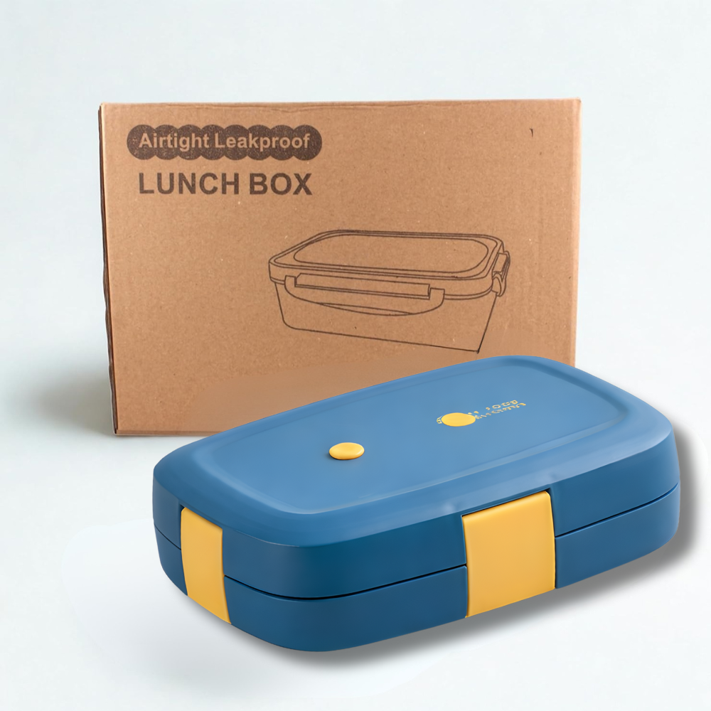 Cravista - Stainless Steel Bento Lunch Box With Cutlery Set - 1000 ml