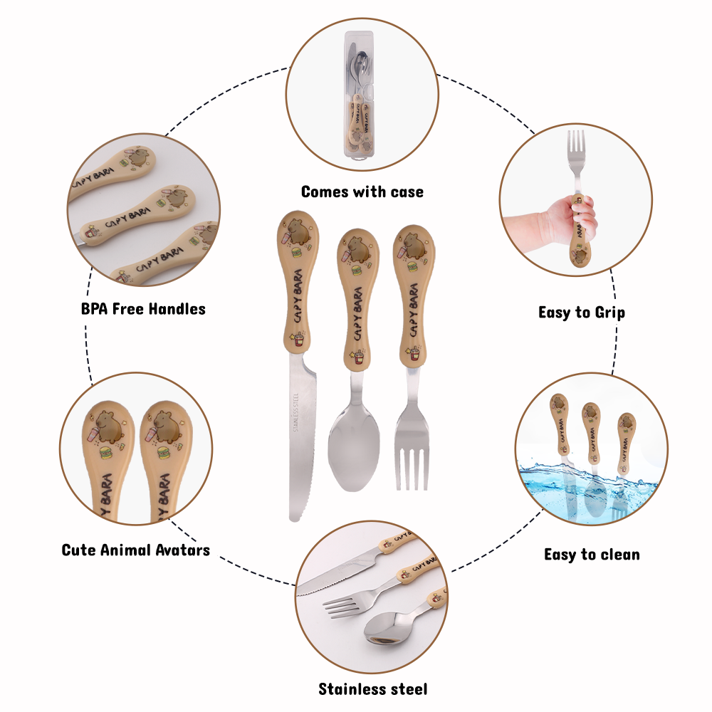Cravista - Drink Capy Bara Cutlery Set with Case