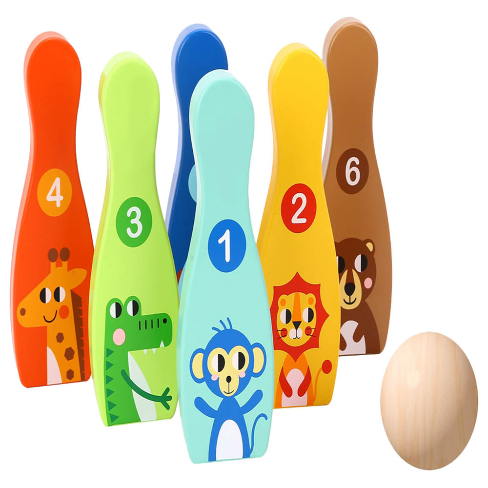 Tooky Toy - Jungle Bowling Set - 7pcs