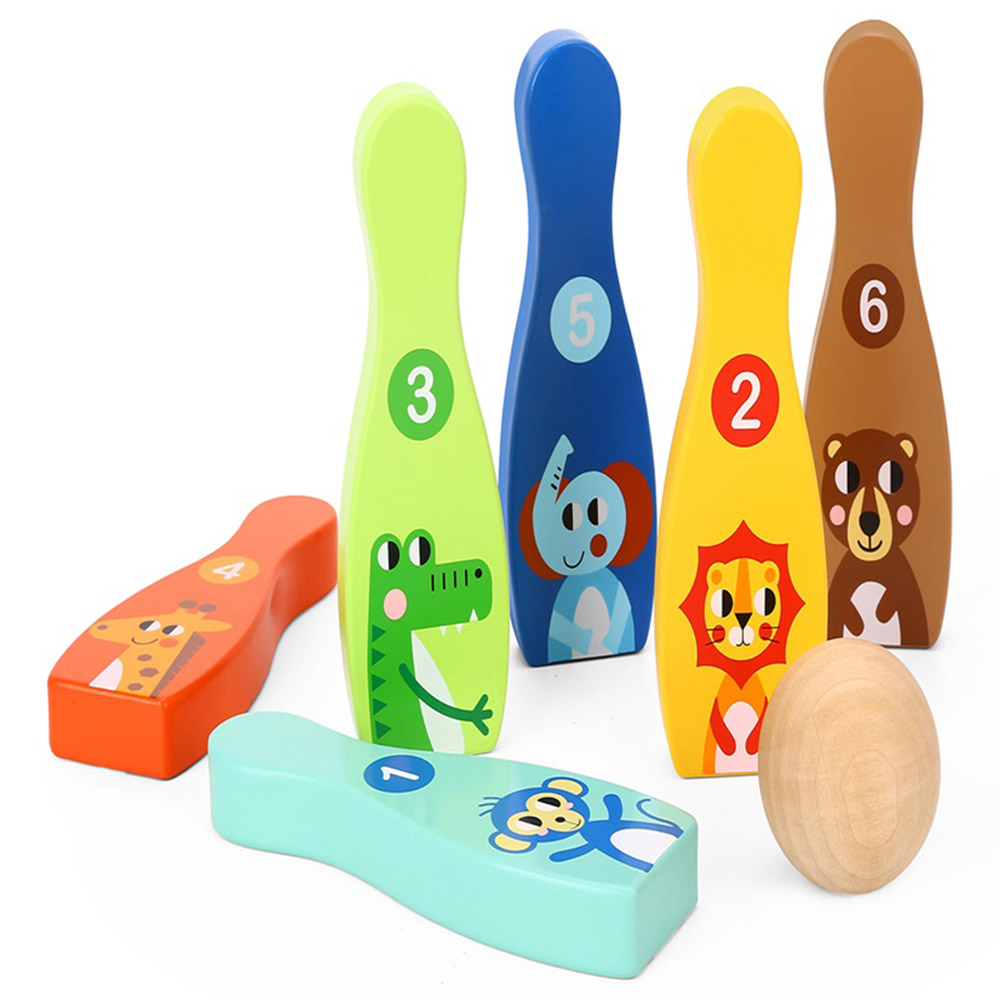 Tooky Toy - Jungle Bowling Set - 7pcs
