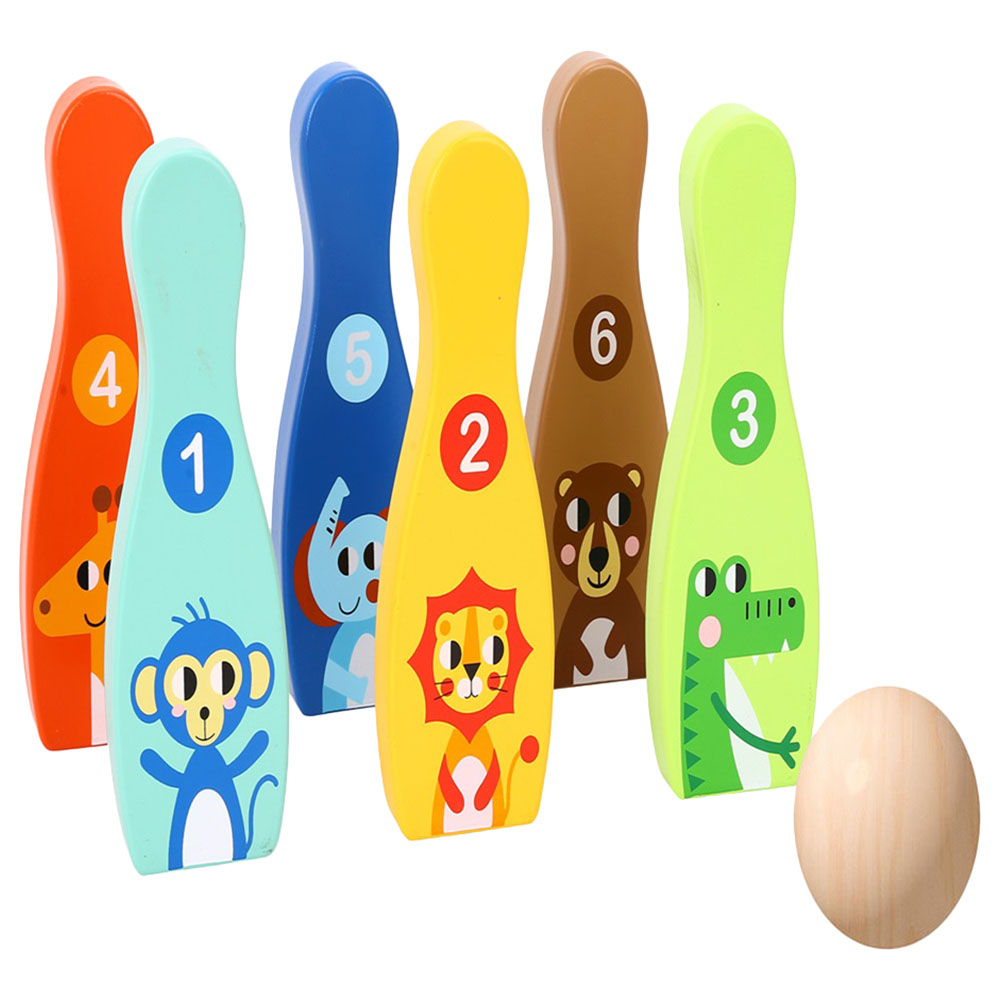 Tooky Toy - Jungle Bowling Set - 7pcs