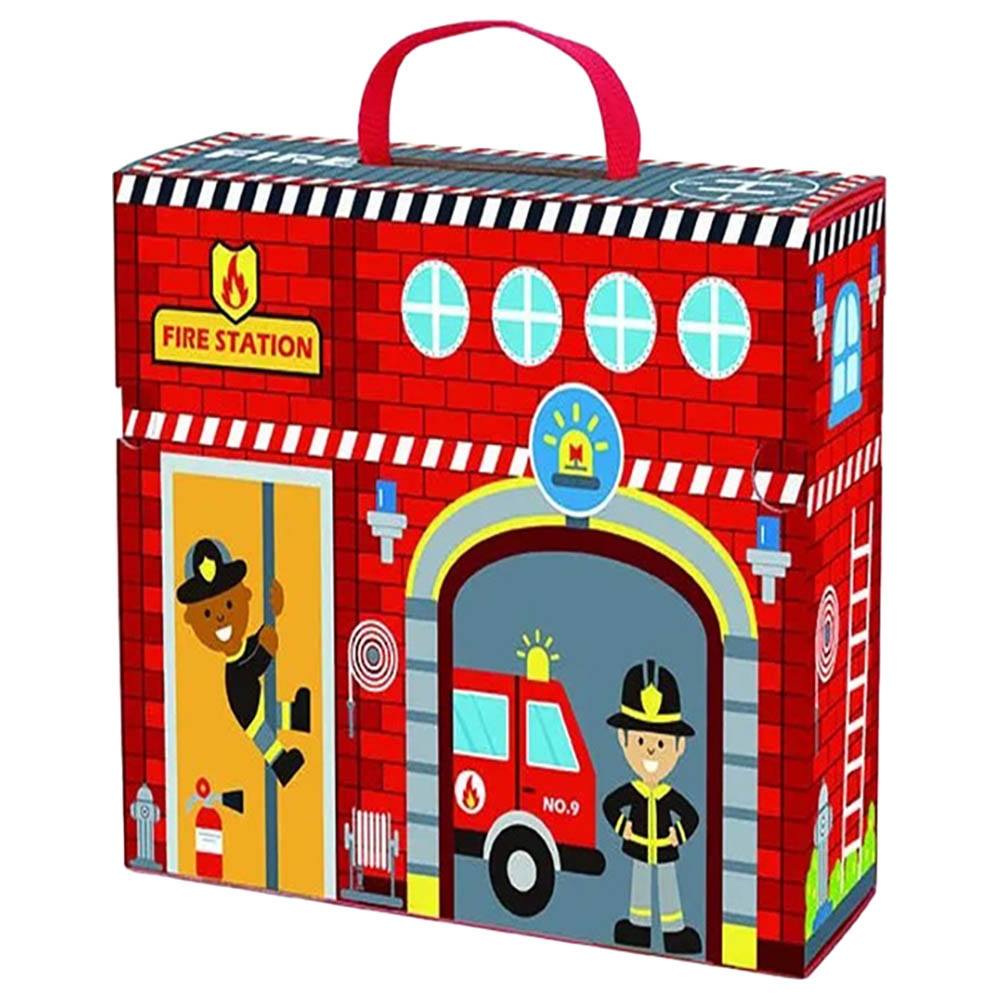 Tooky Toy - Fire Station Playset - 17pcs