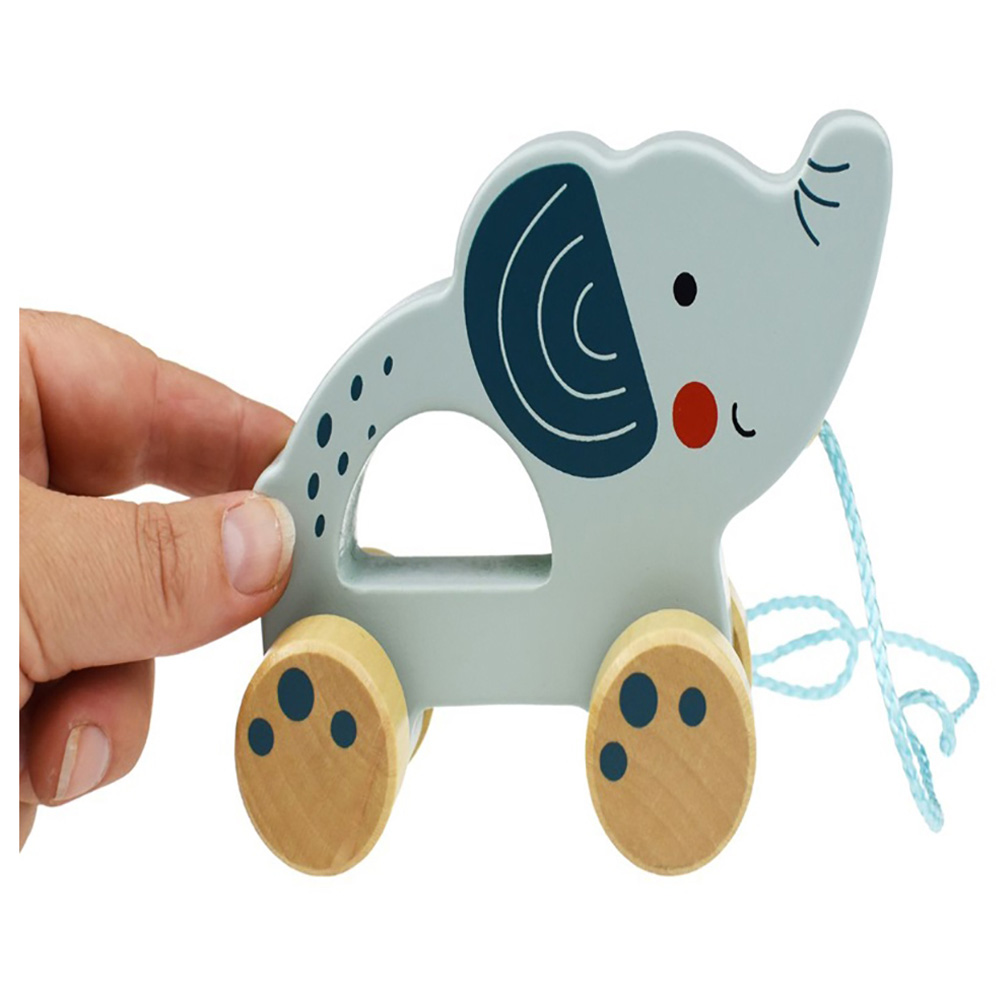 Tooky Toy - Wooden Elephant Pull Along Toy