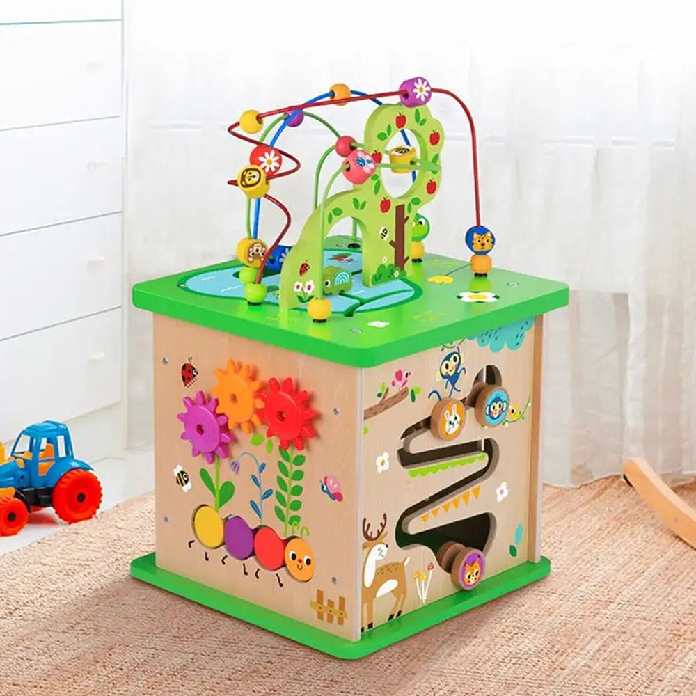 Tooky Toy - Forest Themed Play Cube Centre 