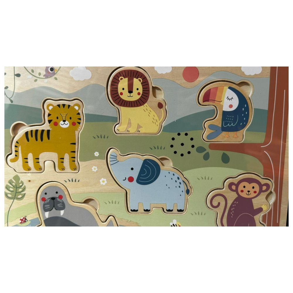 Tooky Toy - Animals Puzzle With Music - 7pcs