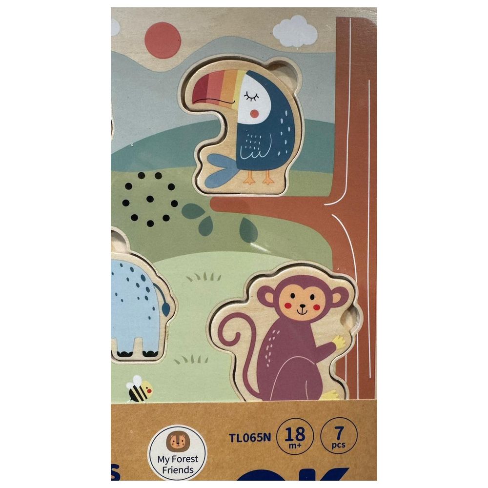 Tooky Toy - Animals Puzzle With Music - 7pcs