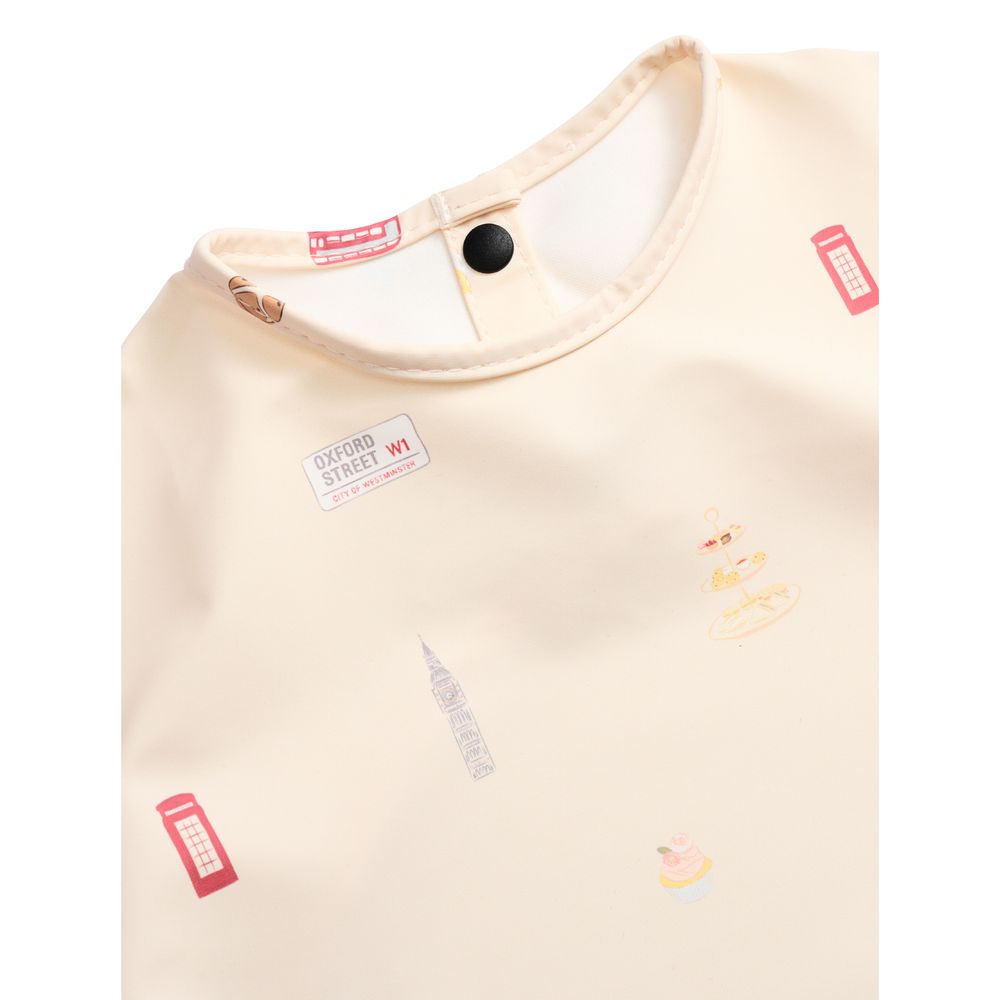 Milk It Baby - Waterproof Long Sleeved Bib - London City