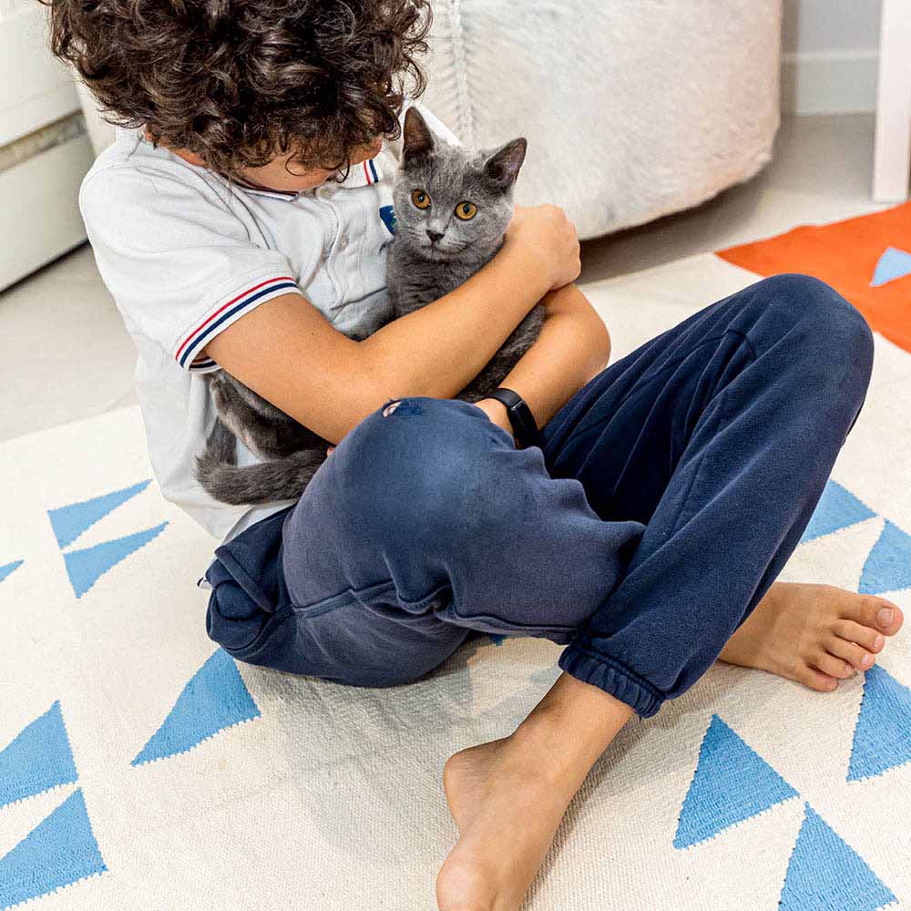 Aiida - Mini Triliums Rug - White