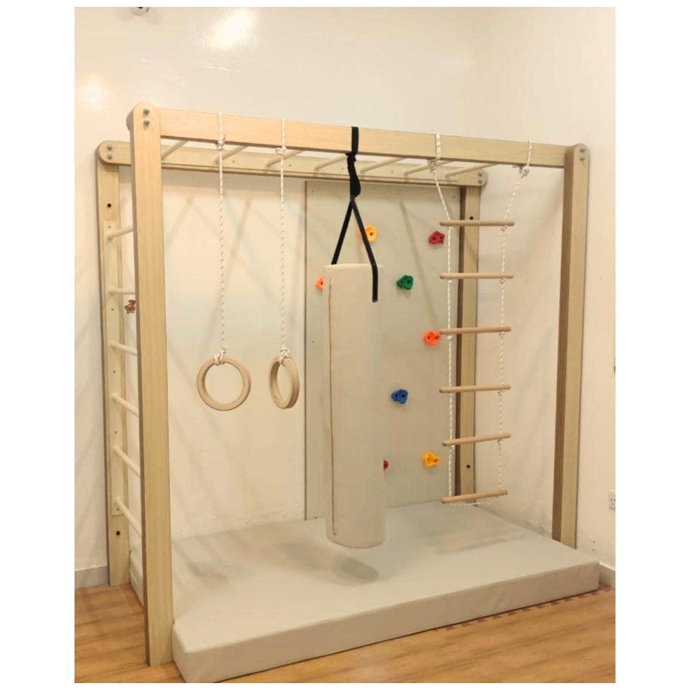 Home Decor - Monkey Bar With Climbing Wall Panel