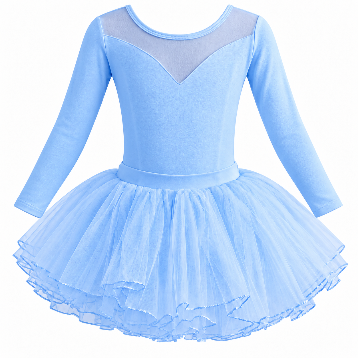 Lil Cloud Threads - Girls Ballet Tutu Dress With Layered Tulle Skirt