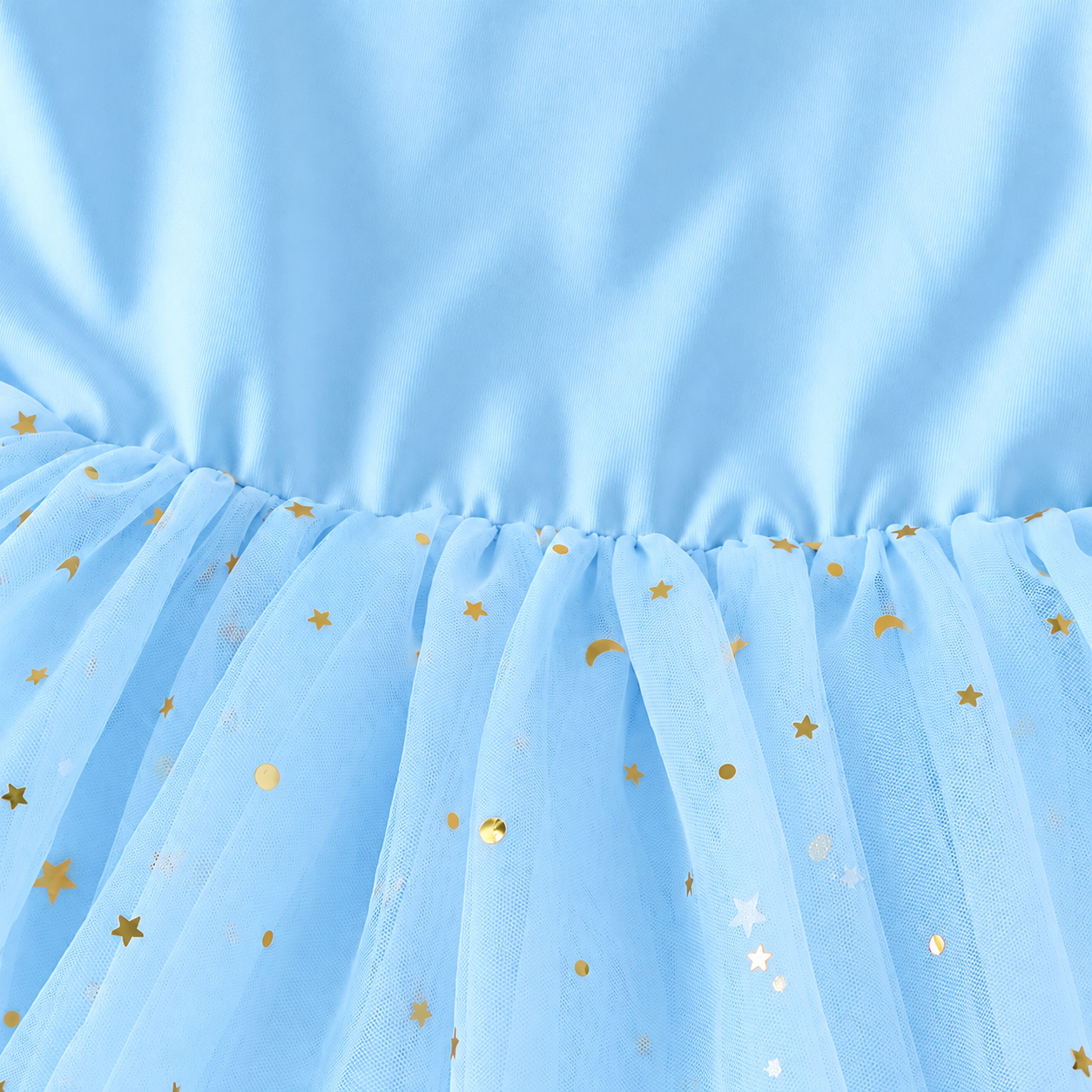 Lil Cloud Threads - Fly Sleeve Star Sequin Girls Ballet Tutu Dress