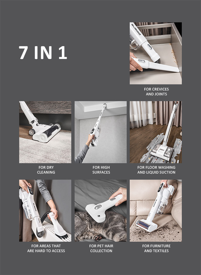 Polaris Cordless Electric Vacuum Cleaner - White