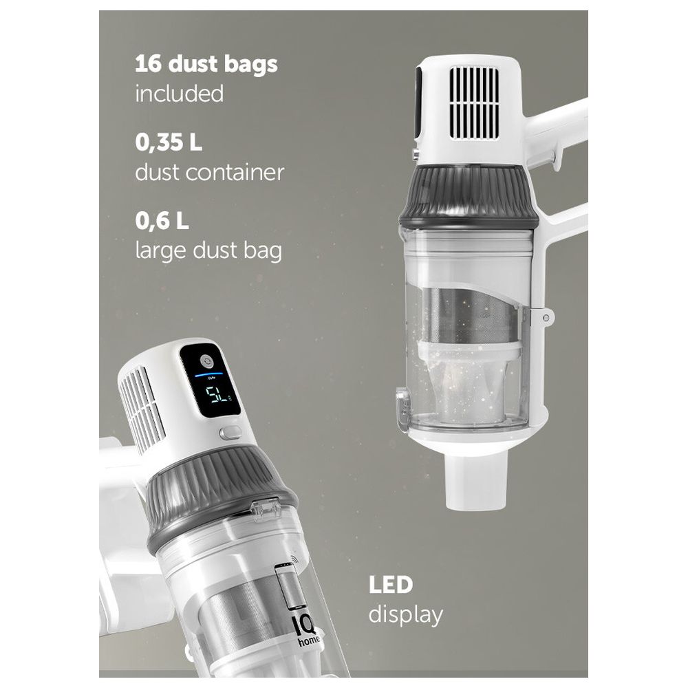 Polaris Cordless Electric Handstick Vacuum Cleaner - White - 800 W