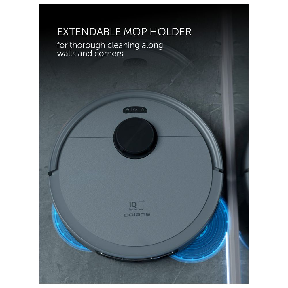 Polaris Robot Vacuum Cleaner With Self-Cleaning Station - Graphite - 1500 W