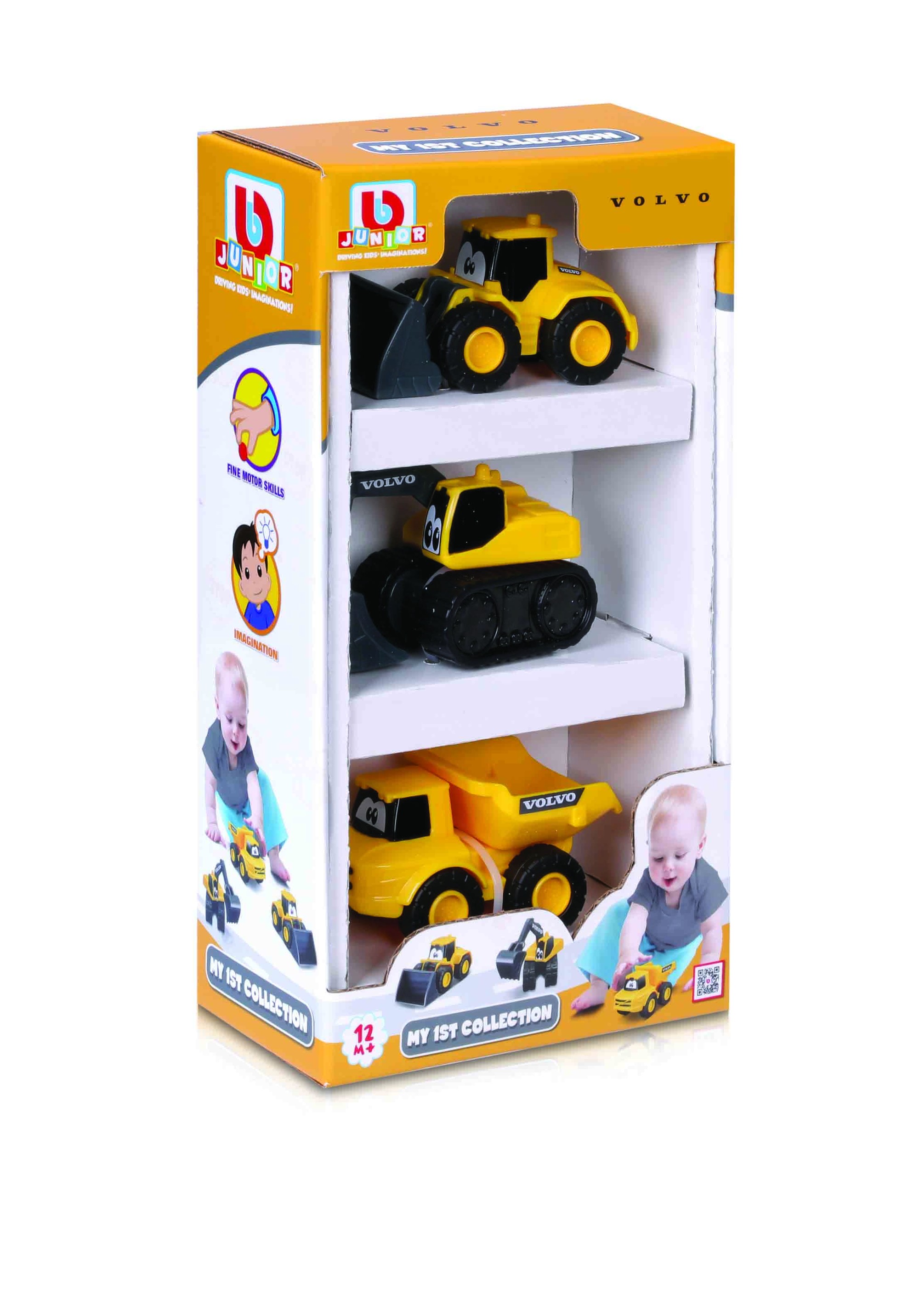 BB Junior Excavator, Wheel Loader, Dump Truck Toy Vehicle