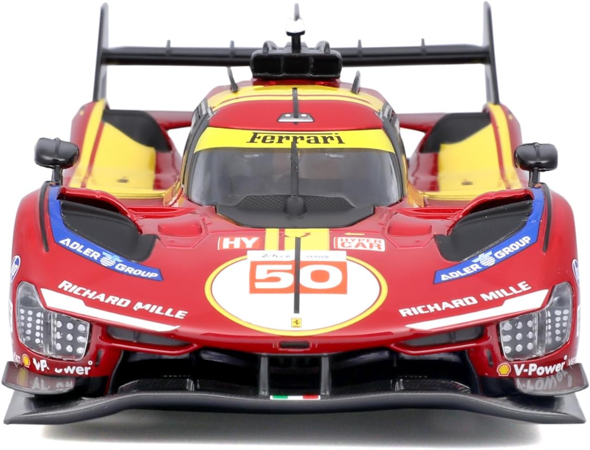 Bburago - 24H Le Mans Ferrari Racing 499P Die-Cast Hypercar - Red