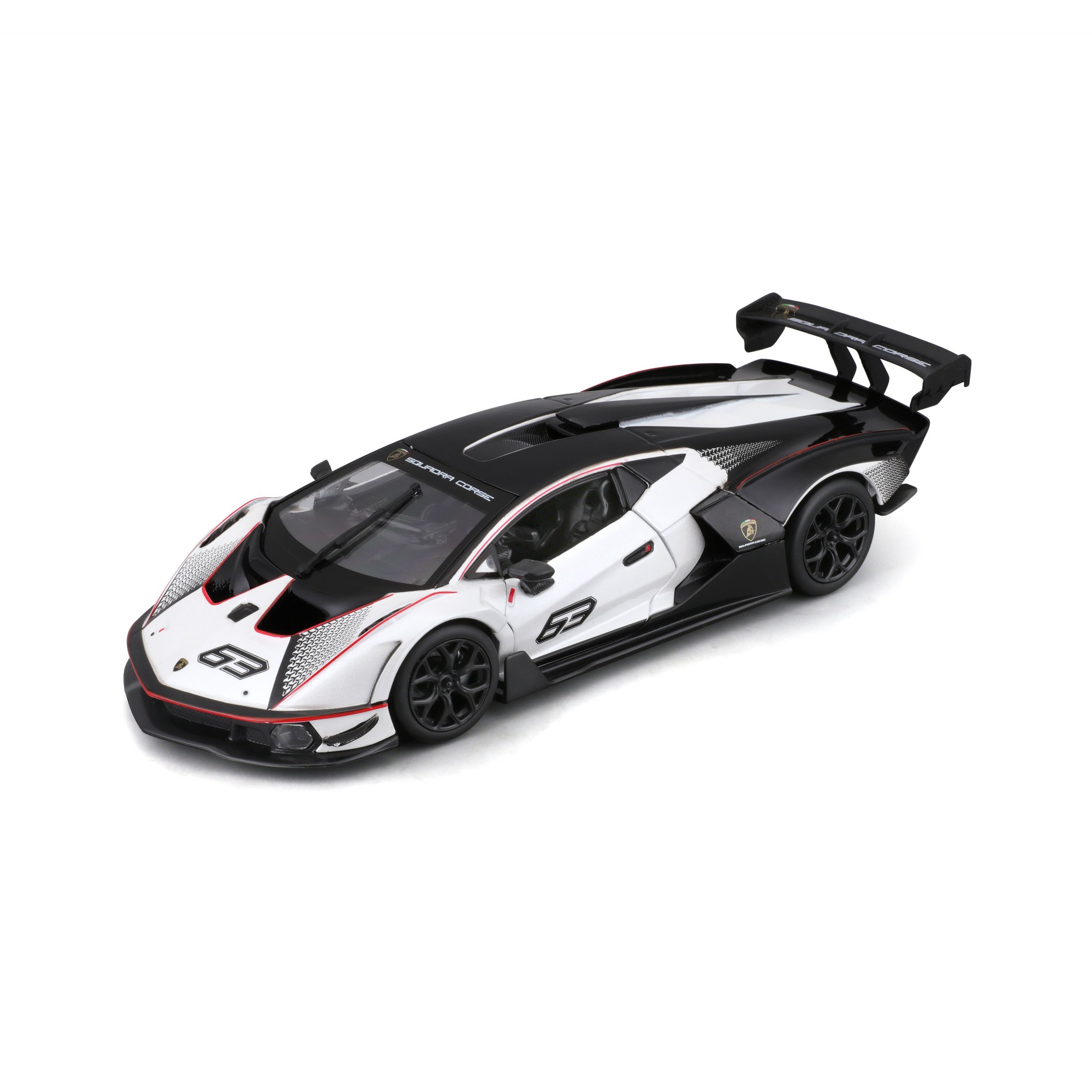 Bburago - 1: 24 Lamborghini Essenza SCV12 Die-Cast Model Car - Black